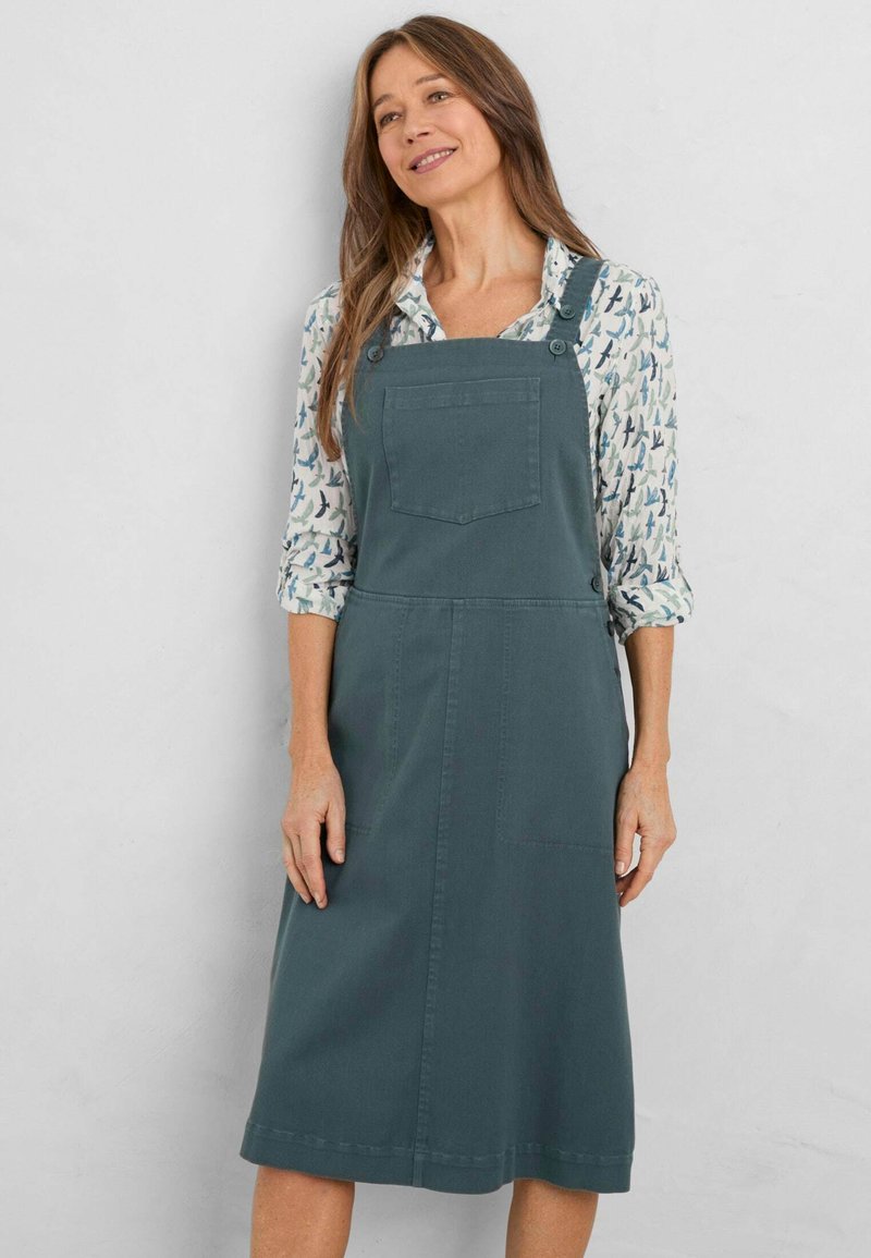 Seasalt Cornwall WAVE SHAPE Vestito di jeans nickel/grigio cadetto