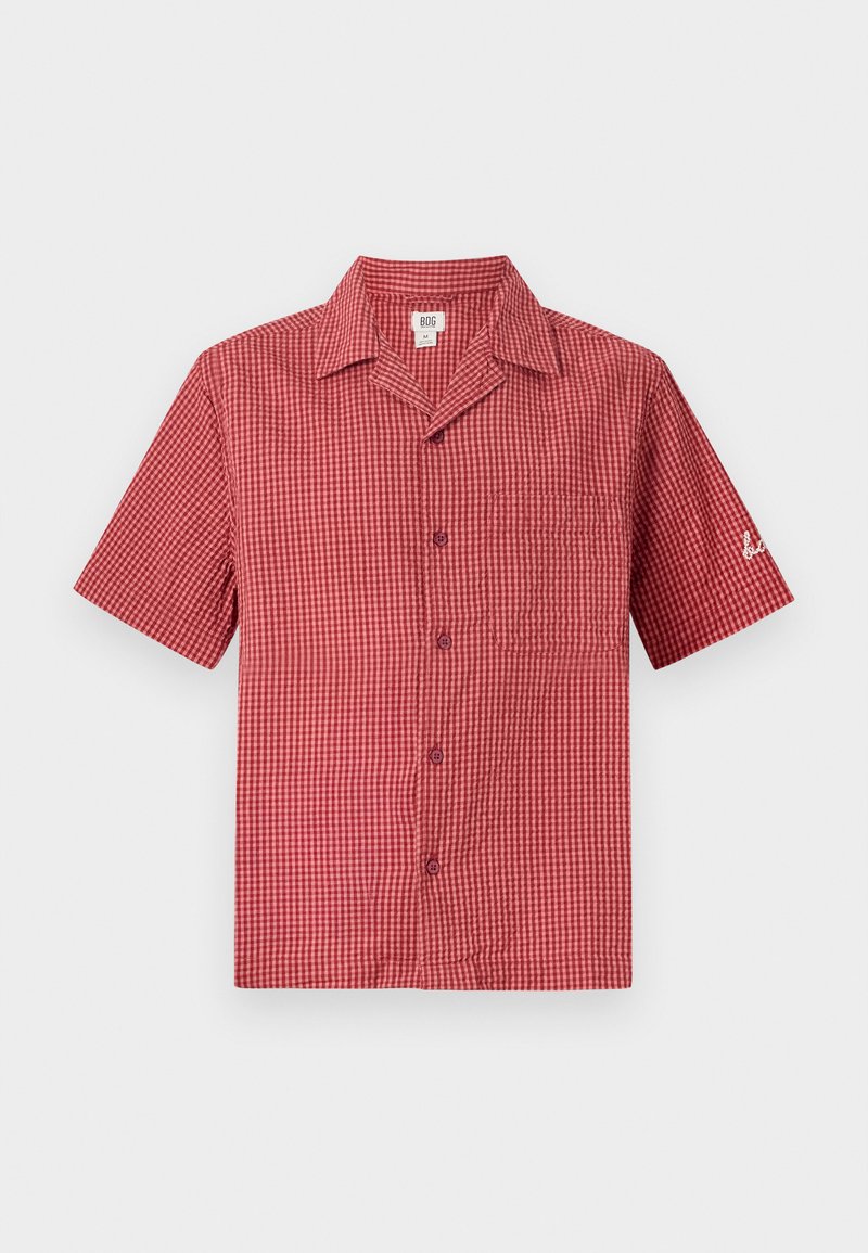 BDG Urban Outfitters - CHECK SEERSUCKER SHIRT - Košeľa - red, Zväčšiť