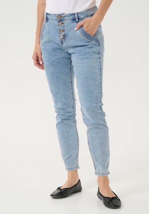 SORYA 7/8 - BAIILY FIT - Karcsúsított farmerek - texsas medium blue denim tobac