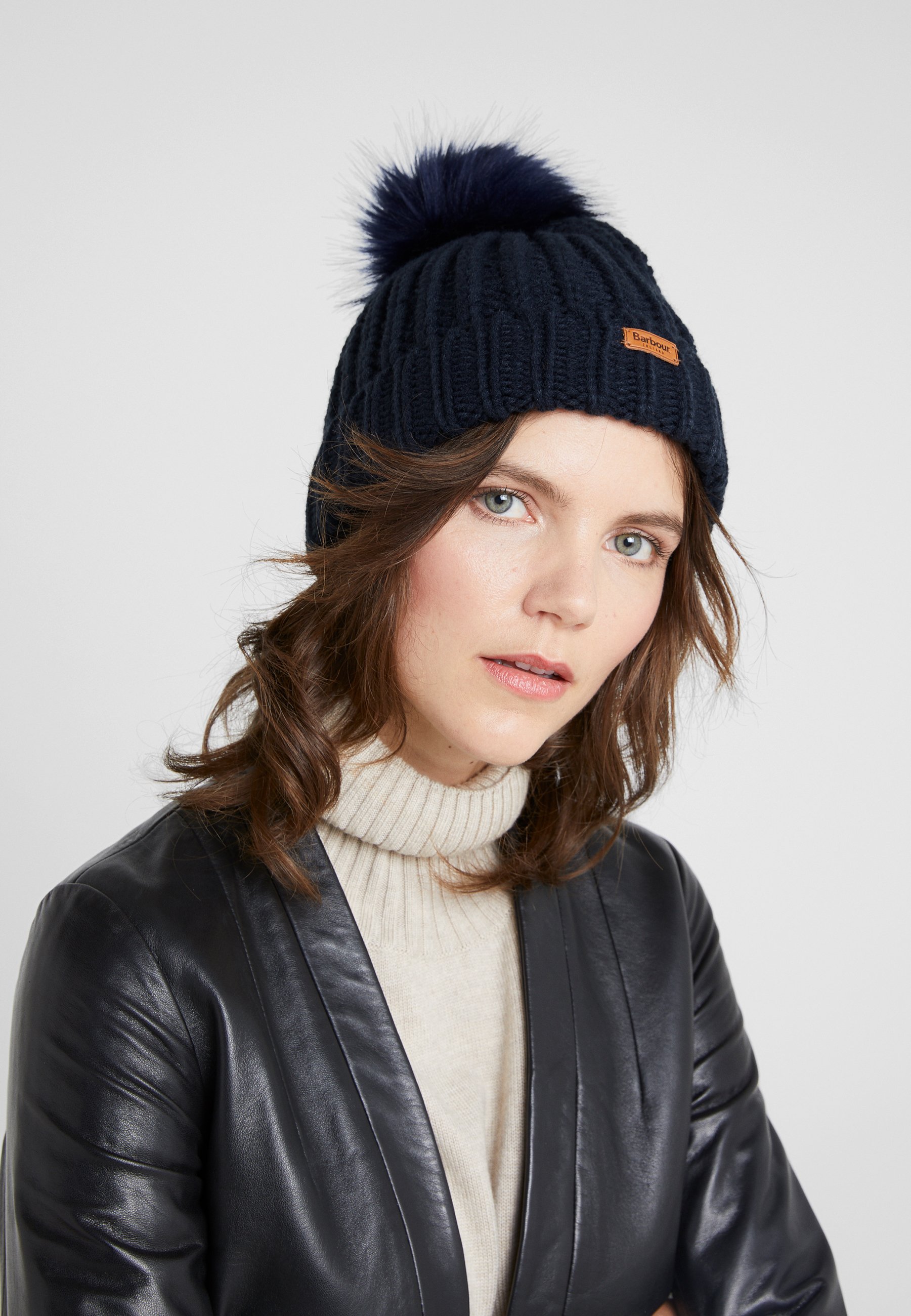 women's barbour saltburn beanie hat