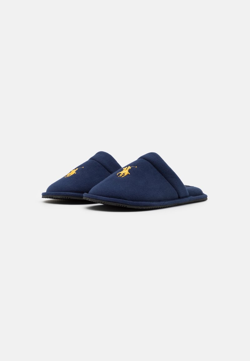 Ralph Lauren Dark Blue Slippers with Yellow Logo Polo Ralph Lauren Summit Scuff II Slippers Navy / Pony  main image 2