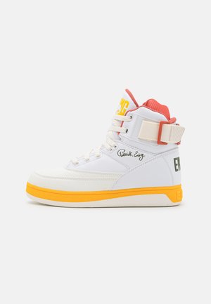 33 - High-top trainers - white/tobasco/banana