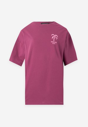 Even&Odd, Trükipildiga T-särk - plum
