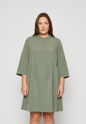 Vero Moda Curve VMCEVA FOLD UP SHORT DRESS - Shirt dress - laurel wreath