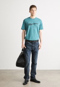 Karl Lagerfeld Jeans LOGO - Trükipildiga T-särk - hydro