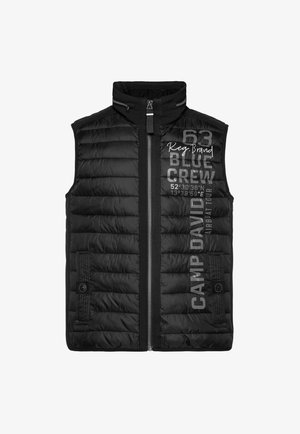 Camp David, CAMP DAVID LEICHTE STEPPWESTE MIT SOFTSHELL-DETAILS - Smanicato - black