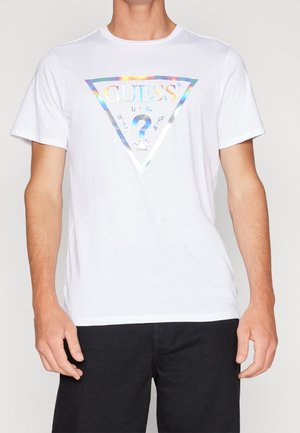 T-shirt med print - white