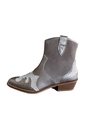 Cowboy-/Bikerlaarsjes - taupe stone