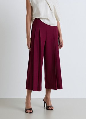 Calliope, PANTALONE LUNGO TINTA UNITA - Pantaloni - bordeaux