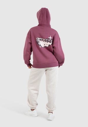 RIVA PRINT HOODIE - Kapuzenpullover - dunkel rosa