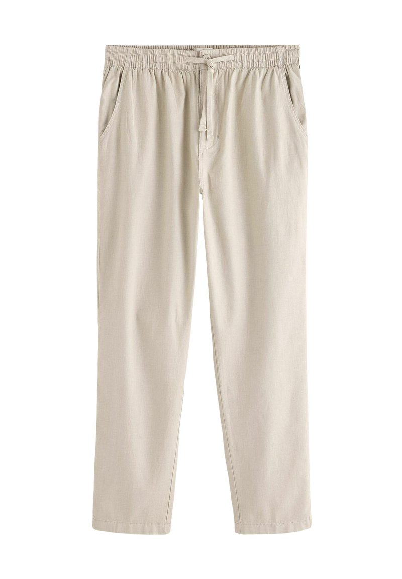 Next REGULAR FIT - ELASTICATED WAIST DRAWSTRING - Pantalon classique - natural