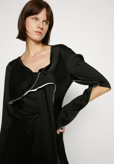 Victoria Beckham GATHERED HEART DETAIL DRESS - Koktélruha / Partiruha - black