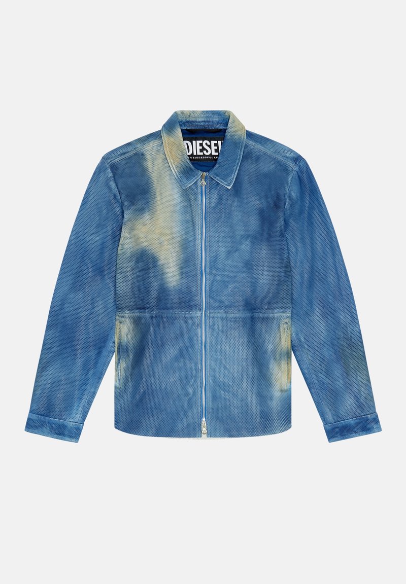 Diesel Leren jas blauw Diesel Leren jas blauw