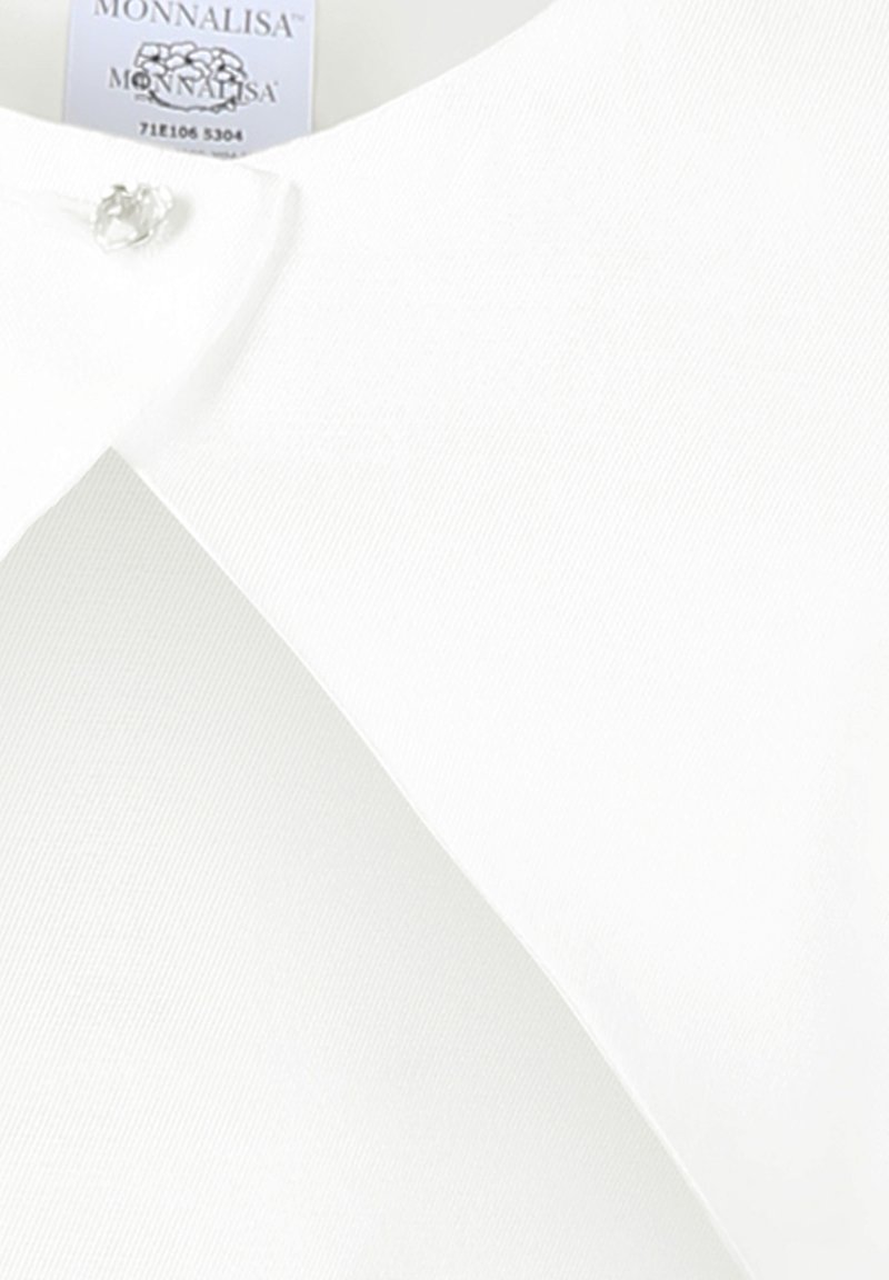 Veste Légère Fille Monnalisa Blanche Avec Grand Nœud Arc - Taille S - Occasion Très Bon état