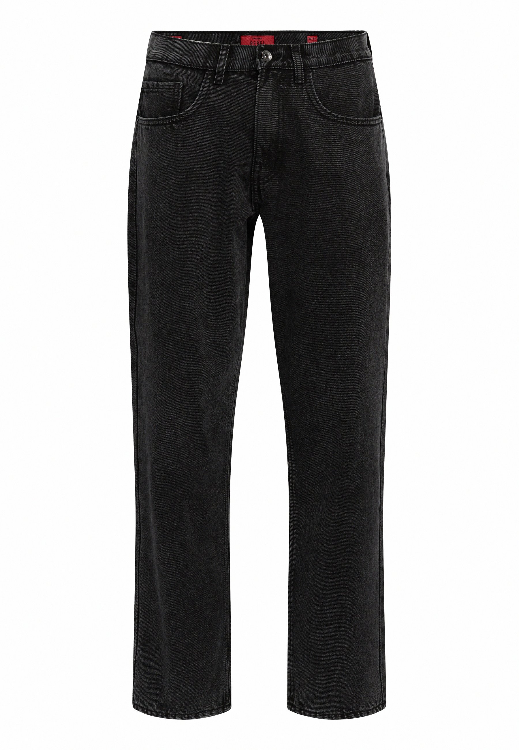 Acid black relaxed fit jeans