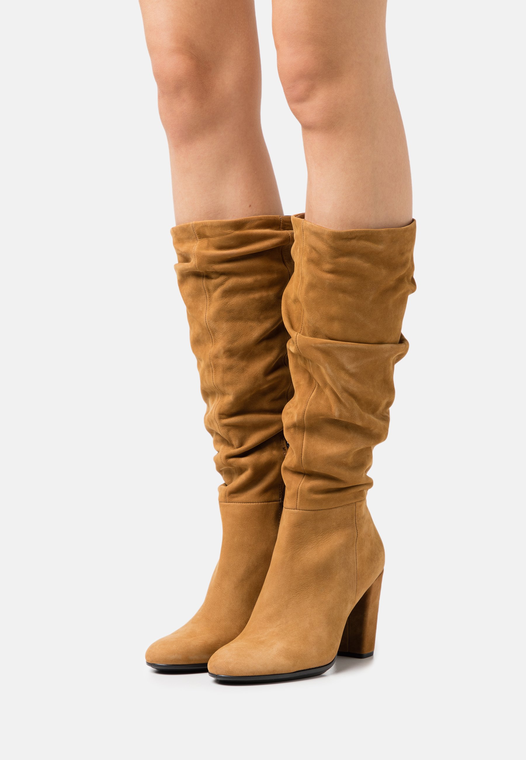 ecco brown suede boots