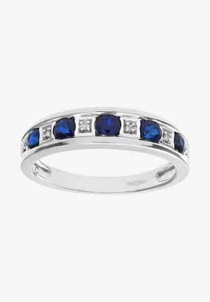DIAMANT L'ÉTERNEL, 9CT ETERNITY WITH SYNTHETIC SAPPHIRE AND DIAMOND - Prsteň - silver coloured
