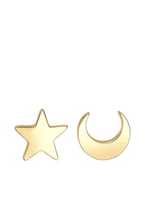 STAR HALF MOON - Ohrringe - gold-coloured