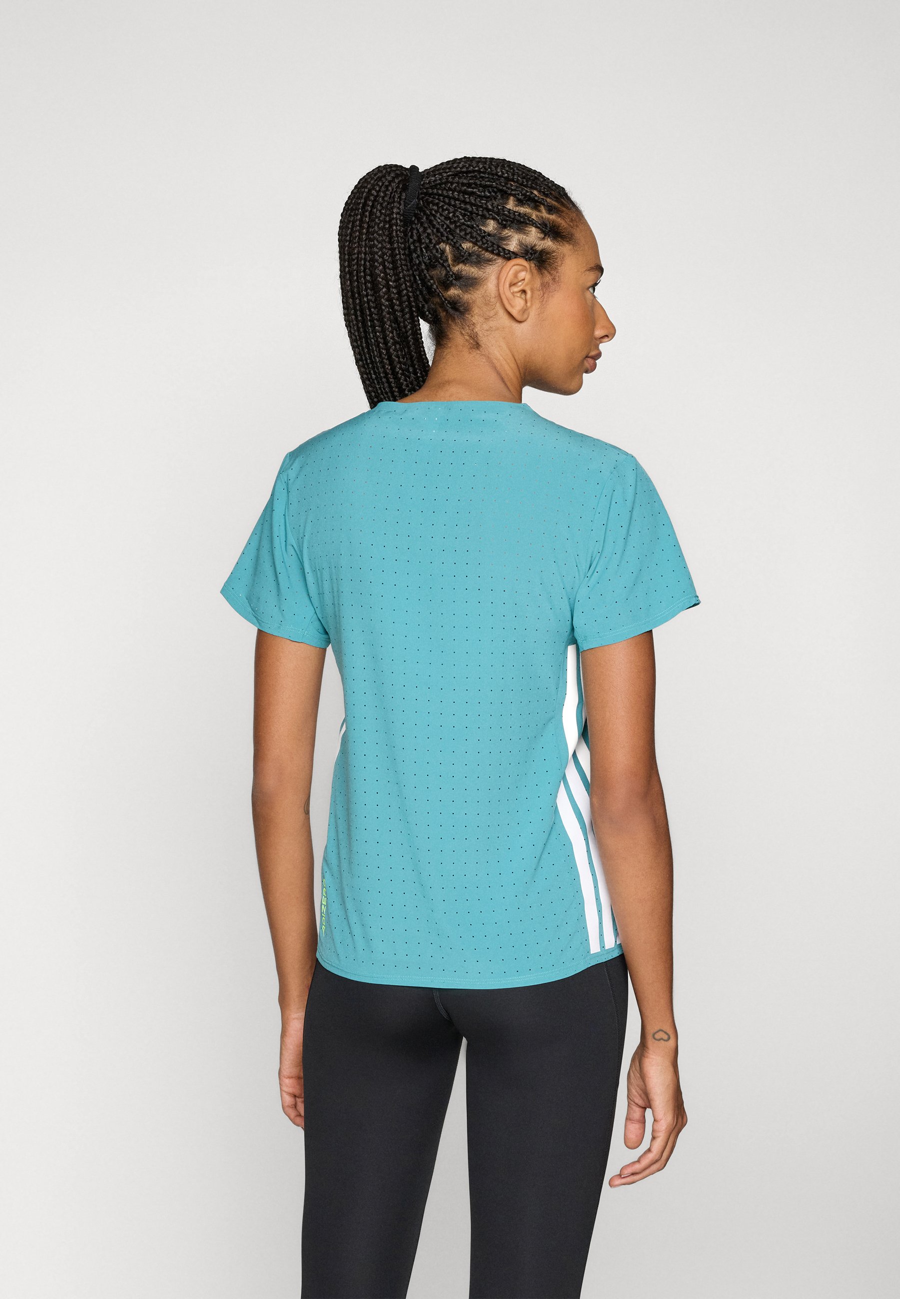 売れ筋商品|||アディダス Tシャツ レディース トップス ADIZERO TEE - Basic T-shirt - glory green adidas Performance ADIZERO TEE - Sports T-shirt - glory