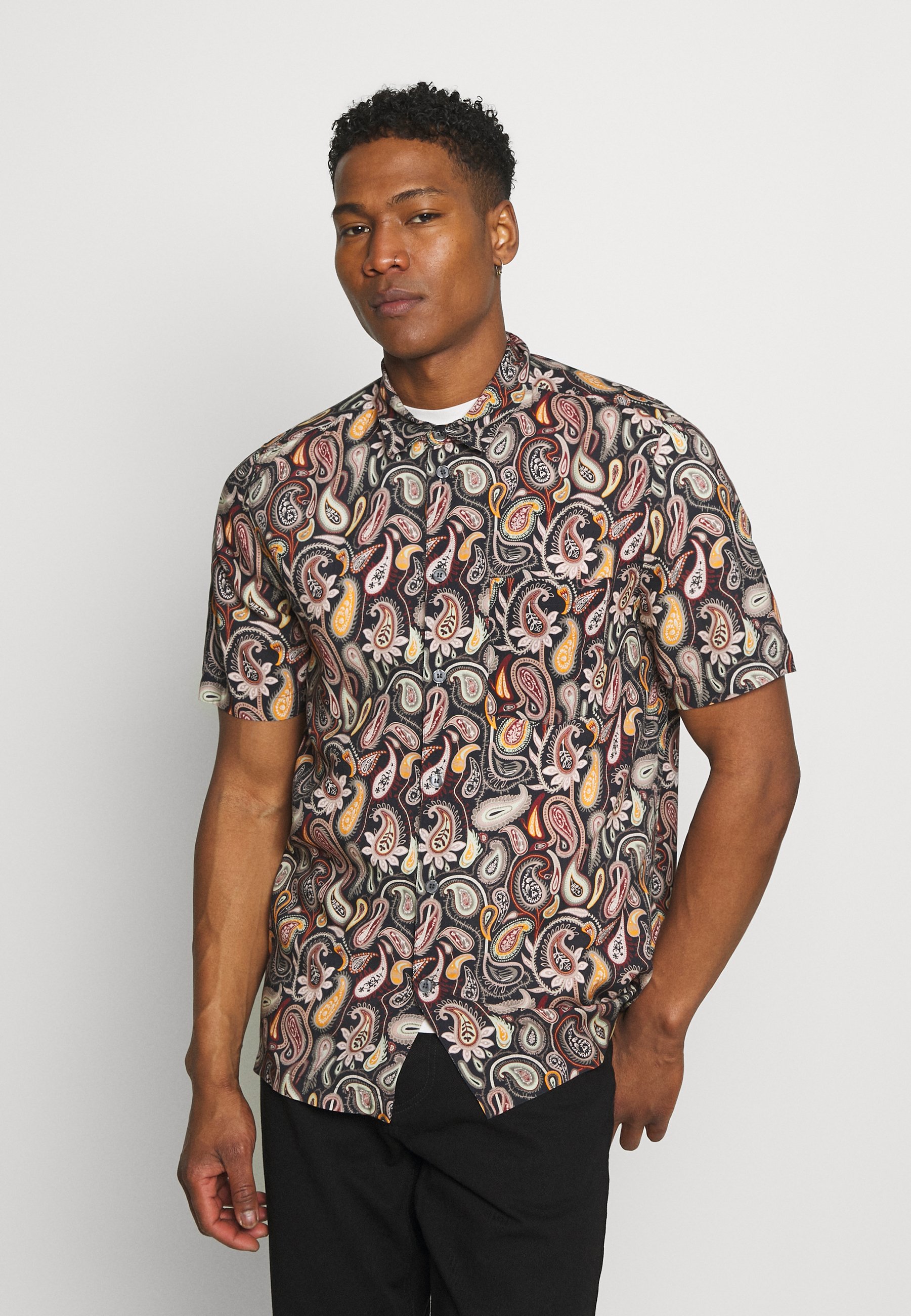 Wood Wood THOR PAISLEY - Shirt - navy 