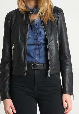 Maze Chaqueta de cuero - black