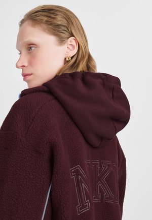 FULL ZIP - Sweater met rits - burgundy crush/celestine blue