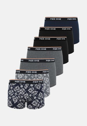 Pier One by Zalando, 7 PACK - Boxershort - black/navy/grey