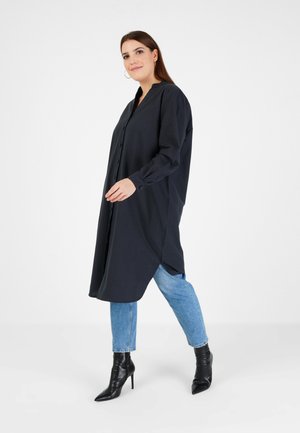 Button-down blouse - black