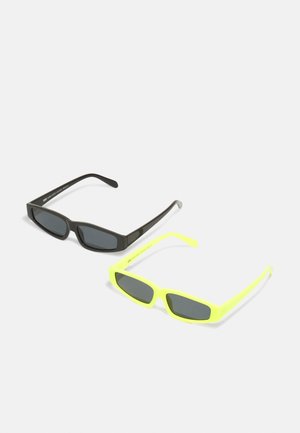 SUNGLASSES LEFKADA UNISEX 2 PACK - Akiniai nuo saulės - neonyellow/black