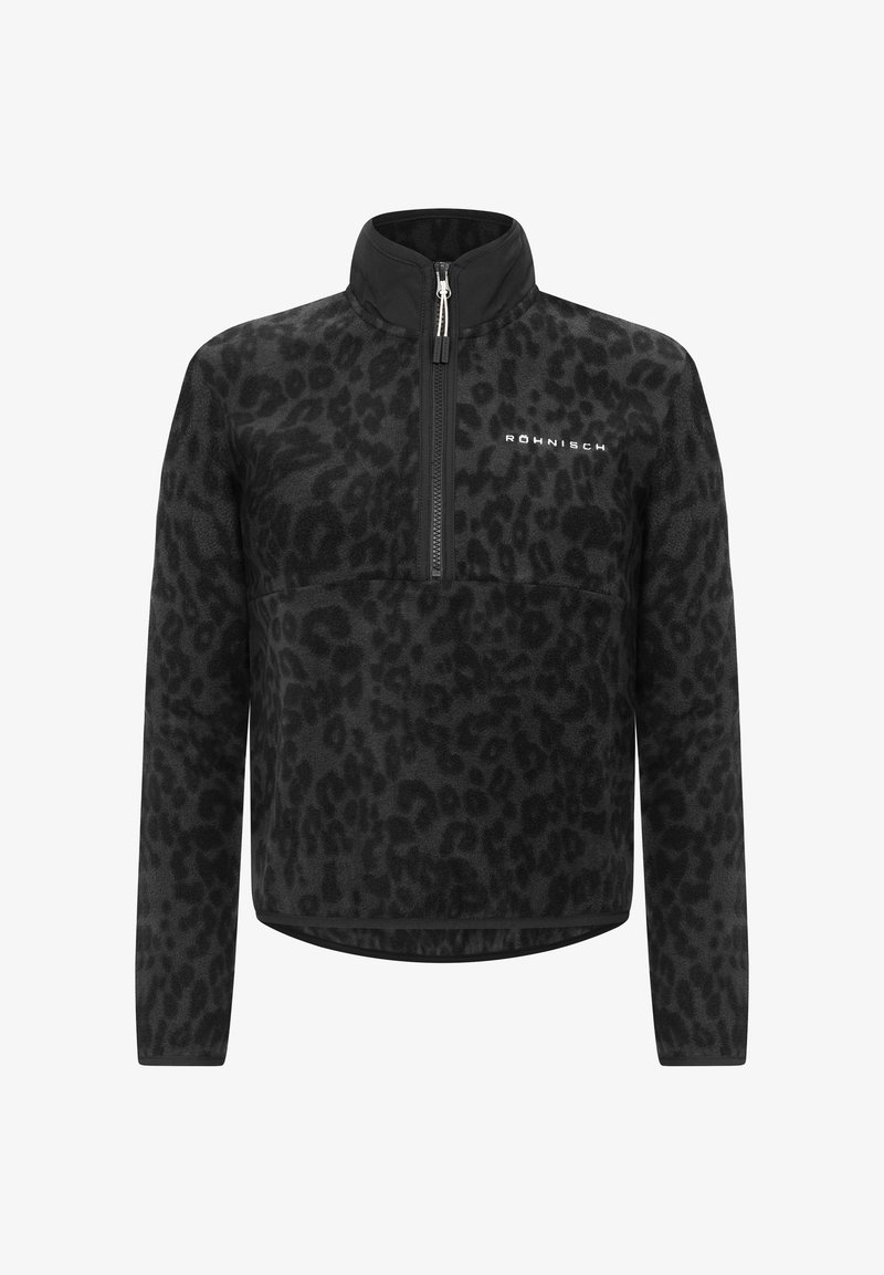 Röhnisch Fleece jumper grey leo print/dark grey Zalando