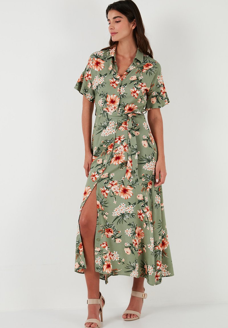 LELA REGULAR FIT - Maxi dress - olive