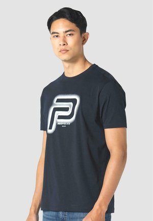 Print T-shirt - navy