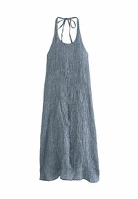 Next TEXTURED HALTER - Maxiklänning - denim blue