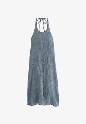 Next TEXTURED HALTER - Maxi šaty - denim blue