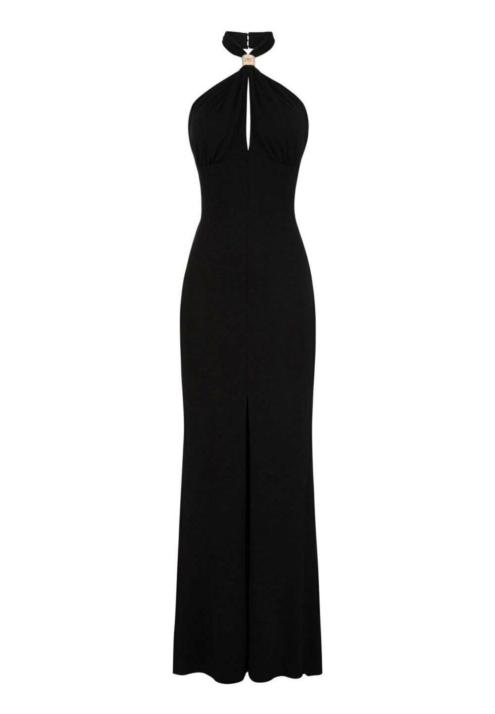 Elisabetta Franchi Robe longue - gold/noir - ZALANDO.FR