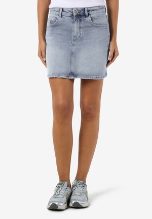 NMYOLANDA SKIRT - Jeansskjørt - light blue denim