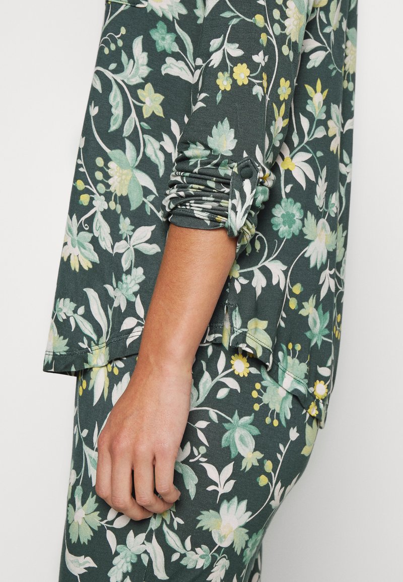 Damen Nachthemden | Esprit ROAD PRINT LONG PANTS Nachtwäsche Set dark teal green/grün - KP36838 Damen Nachthemden | Esprit ROAD PRINT LONG PANTS Nachtwäsche Set dark teal green/grün - KP36838