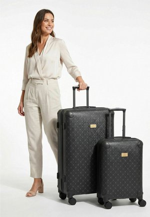 Lazarotti, PALERMO 4 ROLLEN KOFFERSET 2-TEILIG UNISEX - Kofferset - black