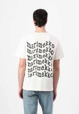 VIHNE UNIKKO PLACEMENT UNISEX - Print T-shirt - off white/black/grey