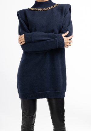 Gebreide jurk - dark blue