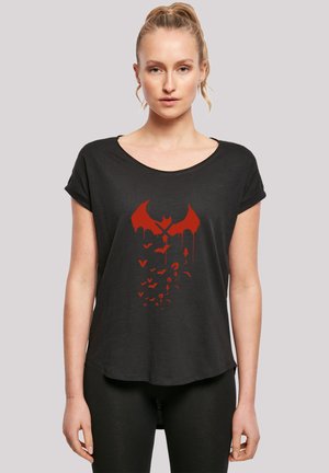 DC COMICS BATMAN ARKHAM KNIGHT BATS X DRIP - Print T-shirt - black
