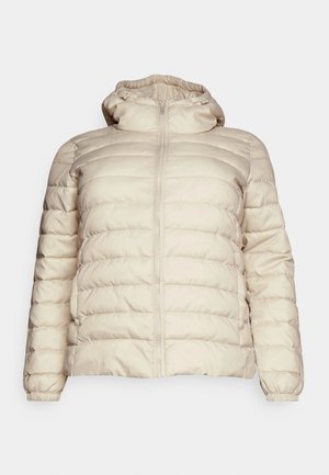 ONLY Carmakoma, CARTAHOE HOOD JACKET - Ľahká bunda - pumice stone
