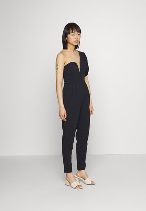 HELVIA ONE SLEEVE V NECK - Tuta jumpsuit - navy blue