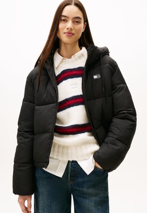 HOODED PUFFER  - Giacca invernale - black