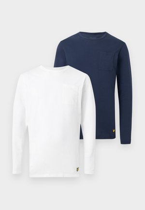 LONG SLEEVE 2 PACK - Pikkade varrukatega topp - white/navy