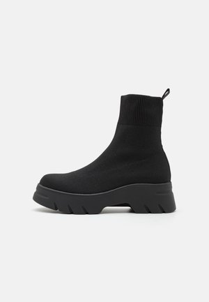 Even&Odd Wide Fit, Bottines à plateau - black