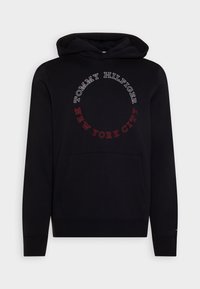 Tommy Hilfiger MONOTYPE ROUNDALL HOODY - Felpa - desert sky
