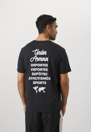 Under Armour T-shirt imprimé - black/white