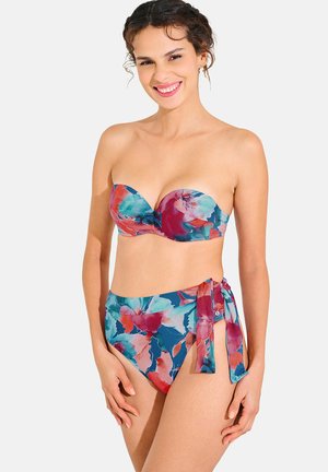 HIGH-WAISTED - Bas de bikini - bleu