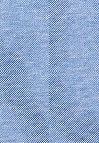 Hellem blaues Textil mit feinem, strukturiertem Strickmuster. Der Stoff weist eine glatte Oberfläche mit subtilen Farbvariationen auf.